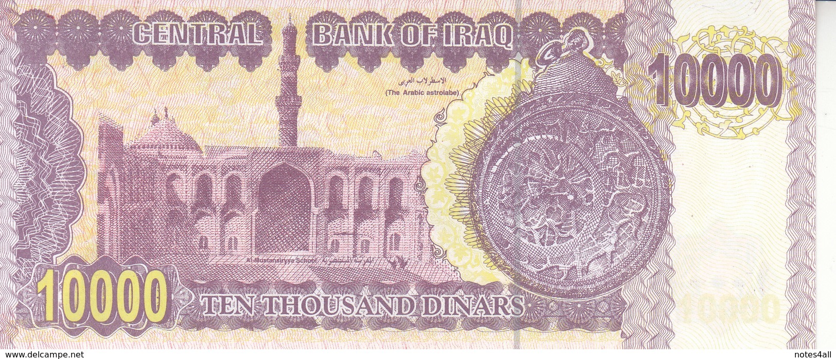 IRAQ 10000 DINARS 2001 2002 P-89 LOT X5 AU-UNC NOTES */* - Iraq