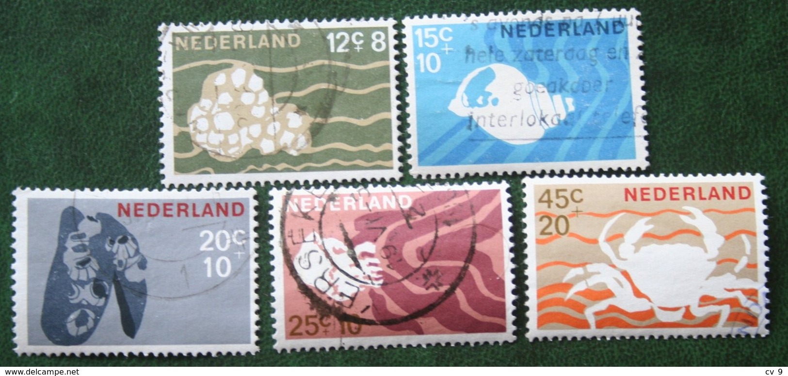 Zomerzegels Summer Sommer NVPH 877-881 (Mi 873-877) 1967 Gestempeld / USED NEDERLAND / NIEDERLANDE - Gebraucht