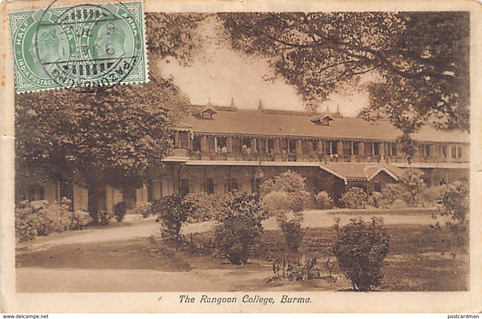 MYANMAR Burma - RANGOON - The Rangoon College - Publ. Unknown.15 - Myanmar (Burma)