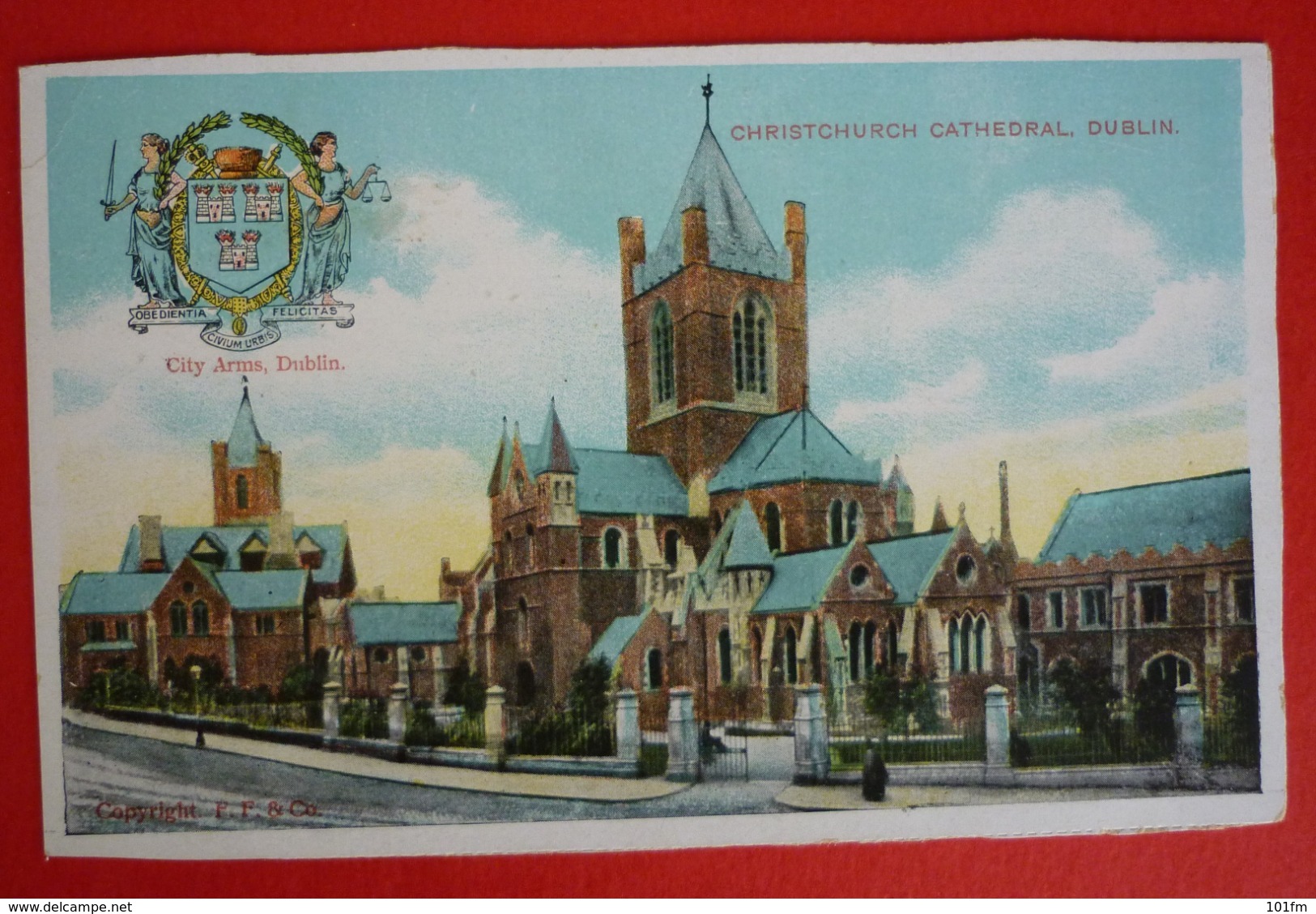 DUBLIN - CHRISTCHURCH CATHEDRAL & CITY ARMS OF DUBLIN - Dublin