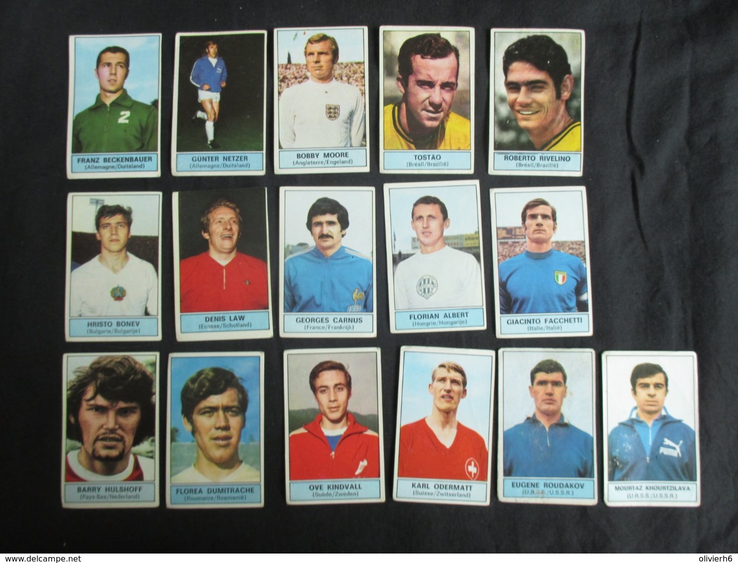 LOT 92 FIGURINES PANINI (M1914) FOOTBALL 72 - 73 (20 vues) Belgique - Anderlecht, Standard, FC Liégeois, Union St Gilles