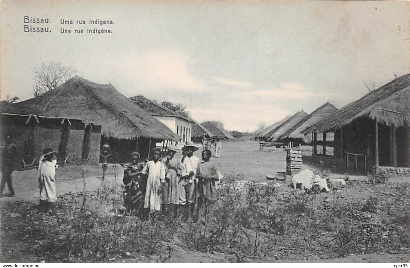 Guinée - N°61516 - Guinée Portugaise - BISSAU - Une Rue Indigène - Guinea-Bissau