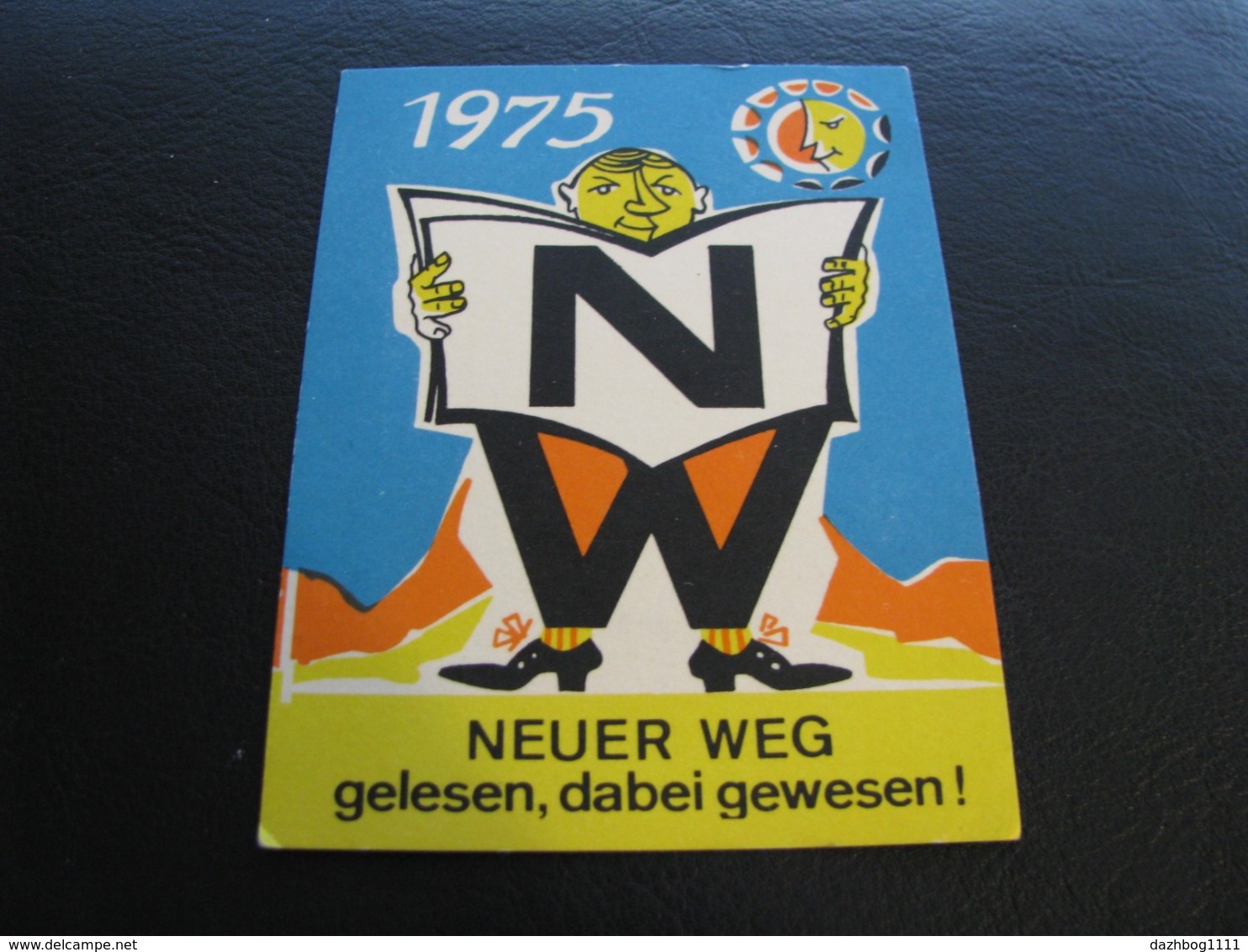 Germany GDR Pocket Calendar Neuer Weg 1975 Rare - Klein Formaat: 1971-80