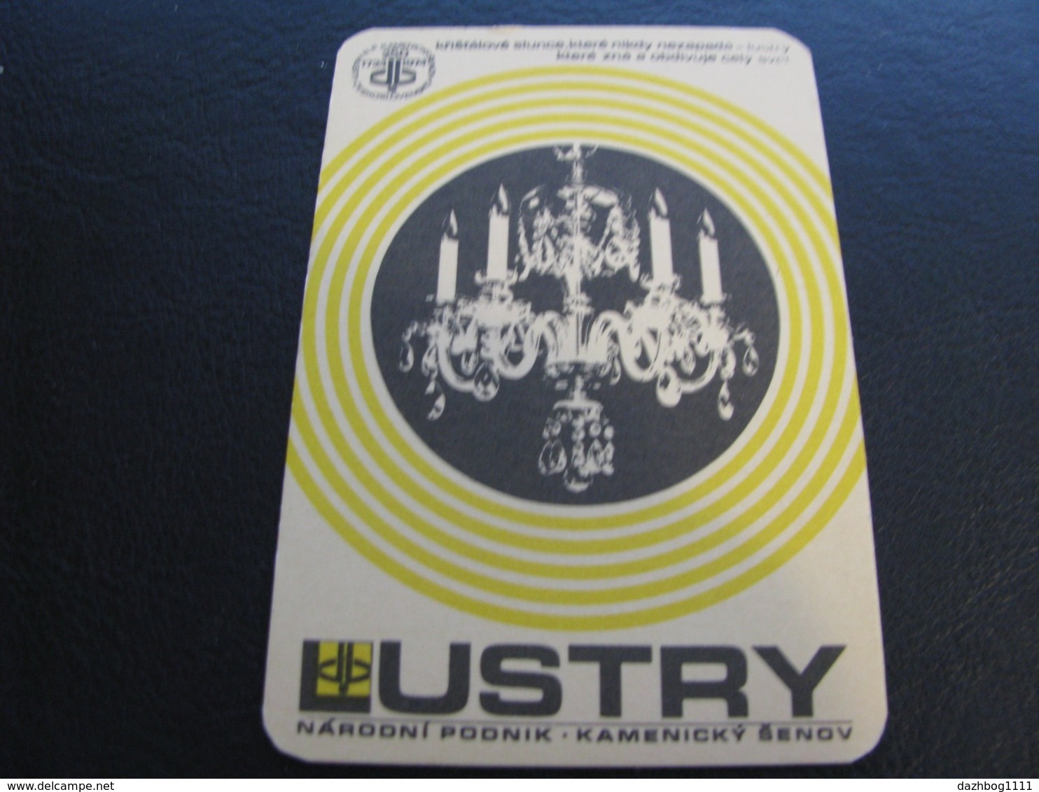 Czechoslovakia Pocket Calendar Lustry 1974 Rare - Klein Formaat: 1971-80