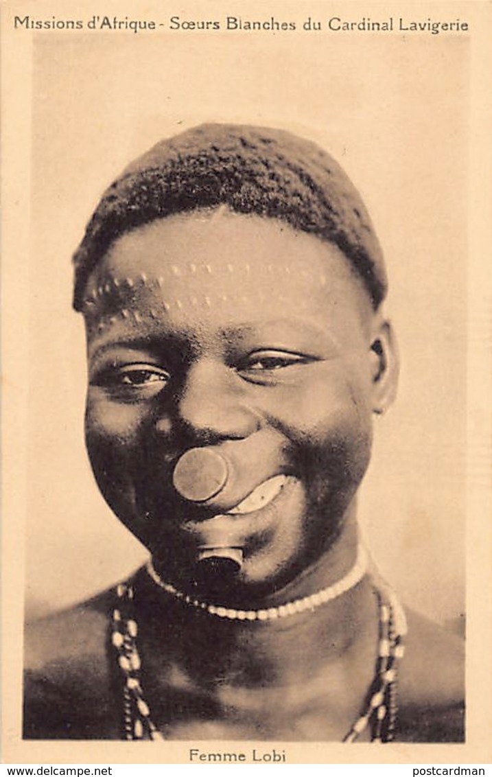 Burkina - Lobi Native Woman With Lip Ornaments - Publ. Soeurs Blanches. - Burkina Faso