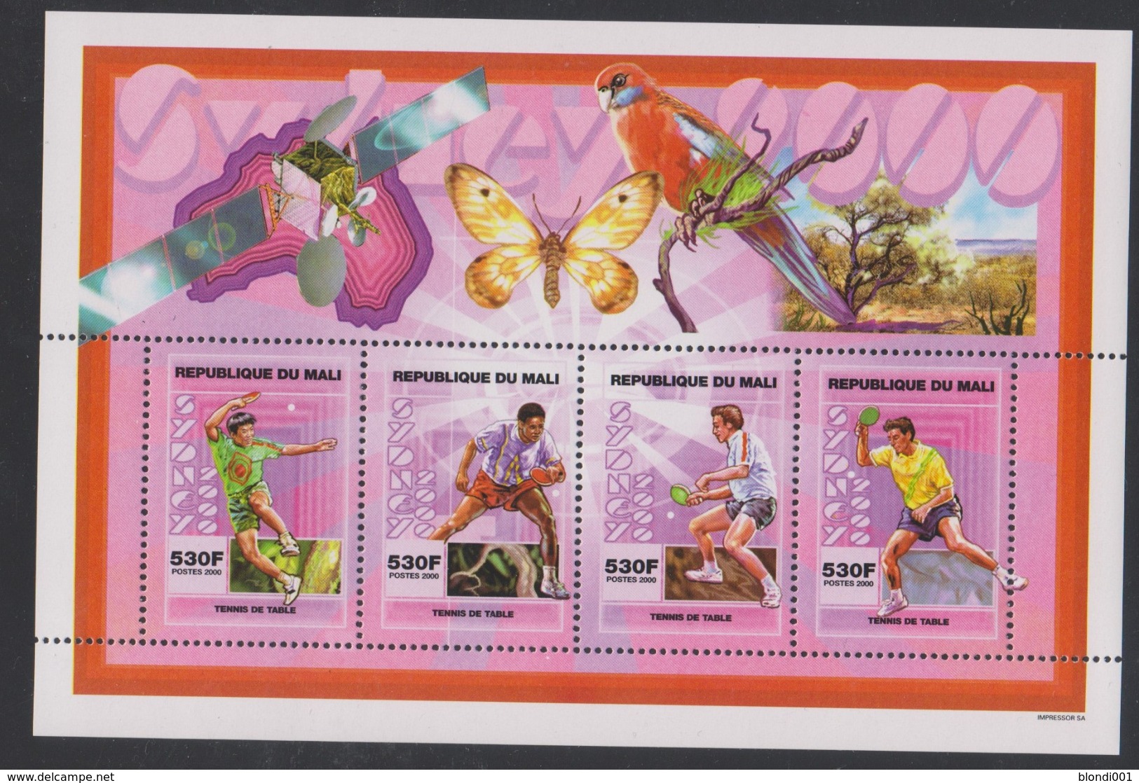 Olympics 2000 - Table Tennis - MALI - S/S MNH - Zomer 2000: Sydney