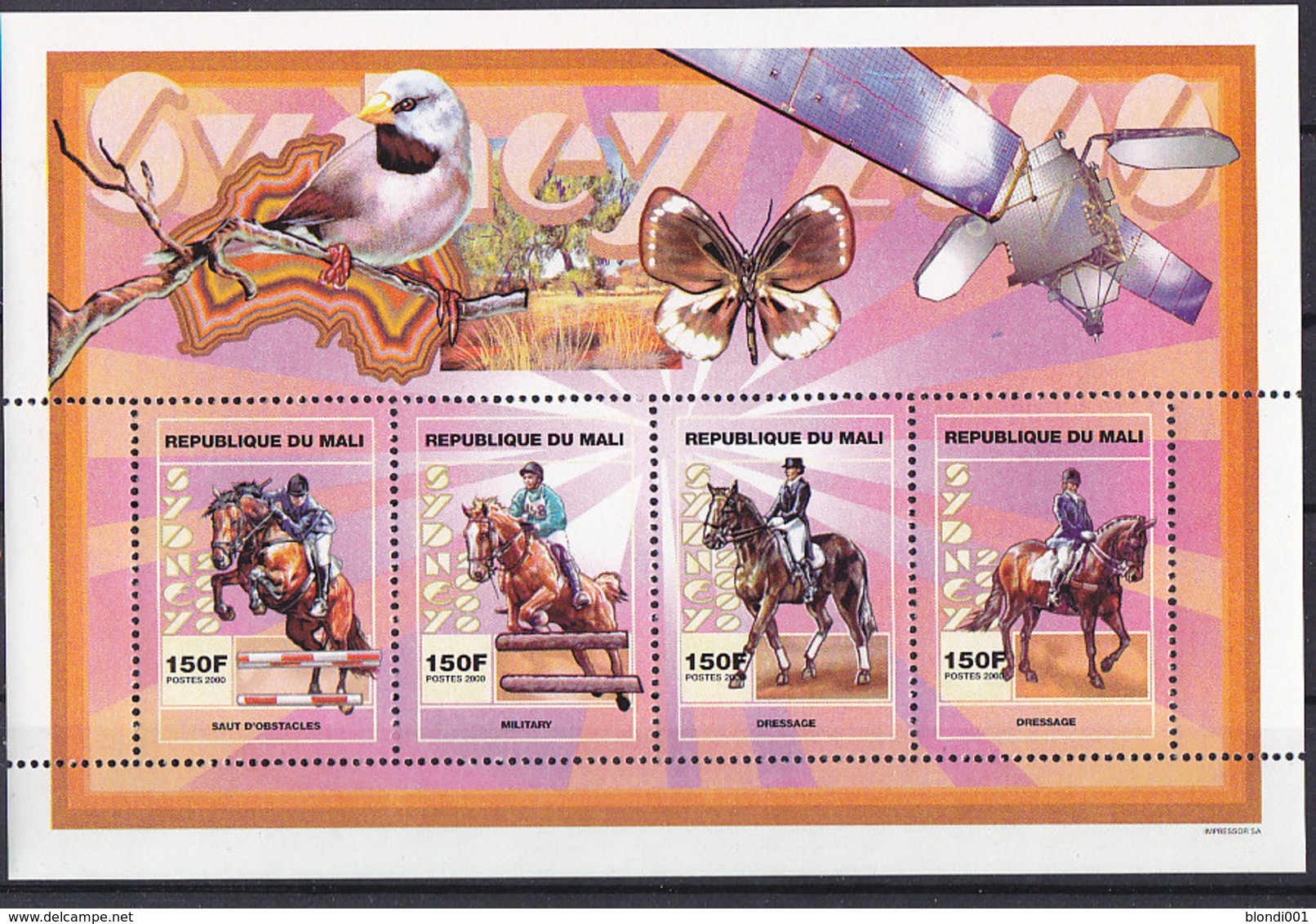Olympics 2000 - Equestrian - MALI - S/S MNH - Summer 2000: Sydney