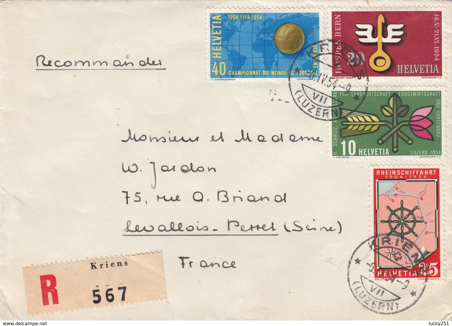 Suisse - Lettre S/Propagande De 06/04/1954 - Cartas & Documentos