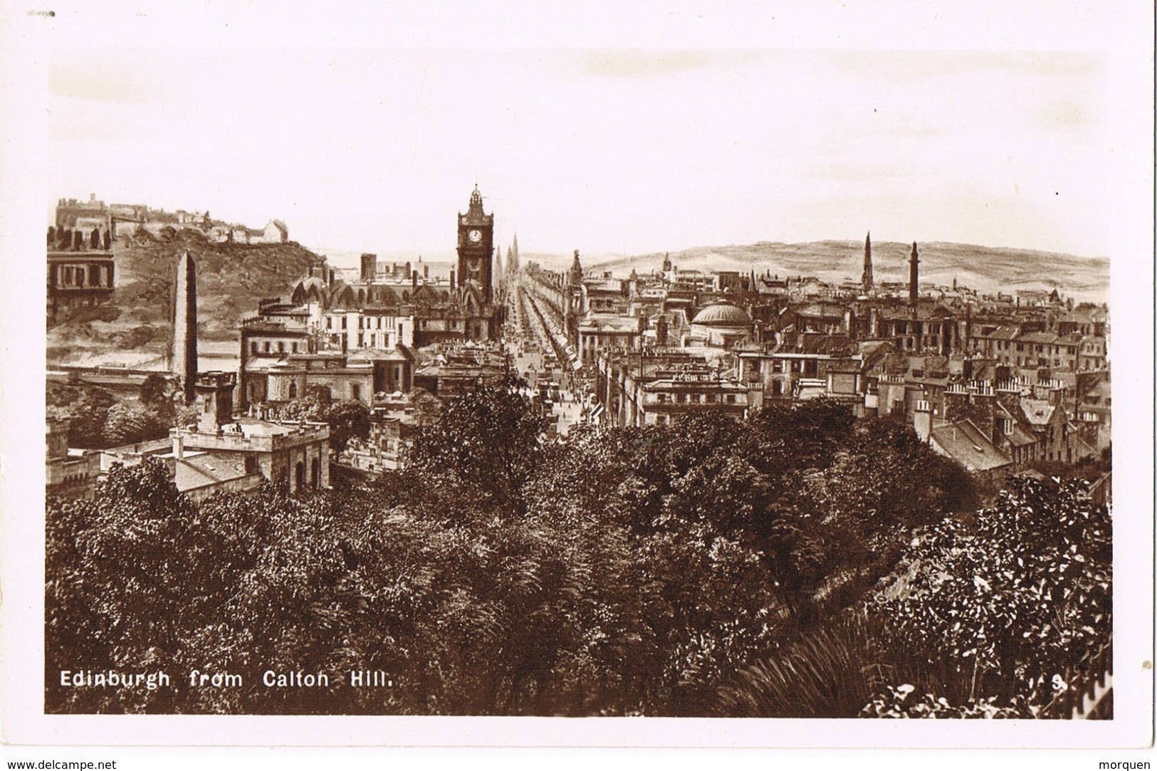 34040. Postal EDINBURGH (Scotland). Vista Froim CALTON HILL - Midlothian/ Edinburgh