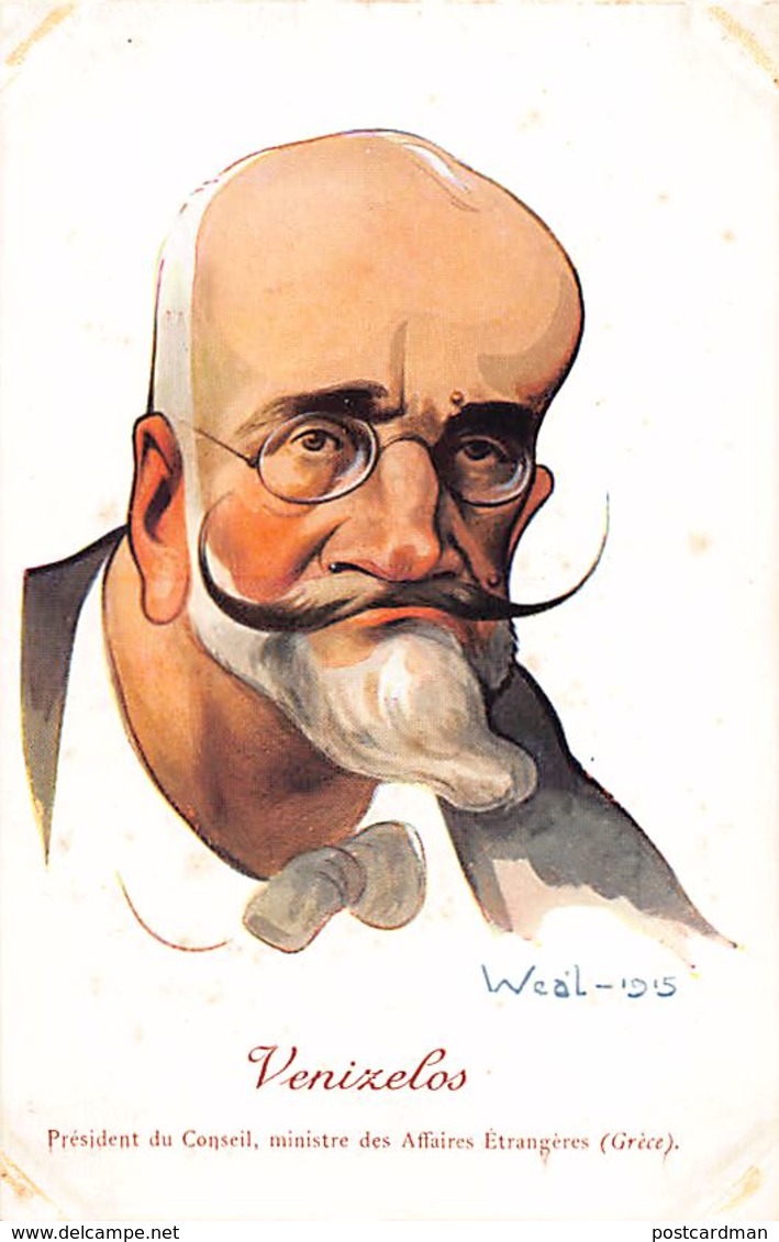 Greece - Caricature Of Venizelos, Prime Minister Of Greece By Weal (Year 1915). - Grèce