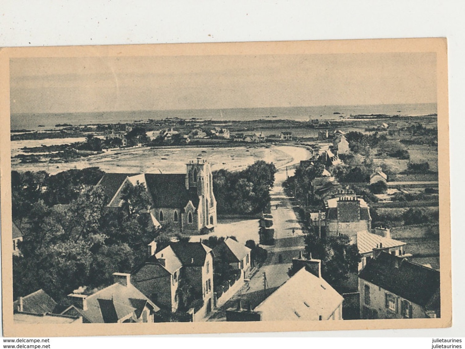 29 BRIGNOGAN VUE AERIENNE VERS LE GARO CPA BON ETAT - Brignogan-Plage