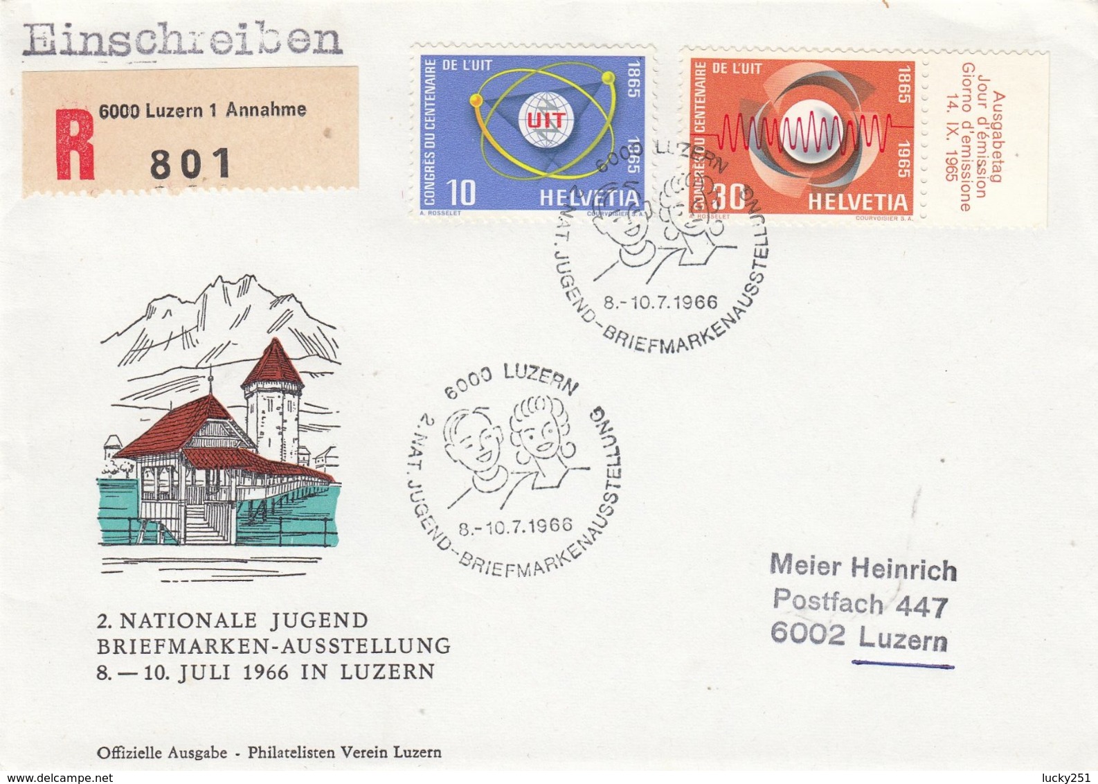 Suisse - Lettre S/UIT - DU 10/07/1966 - Covers & Documents