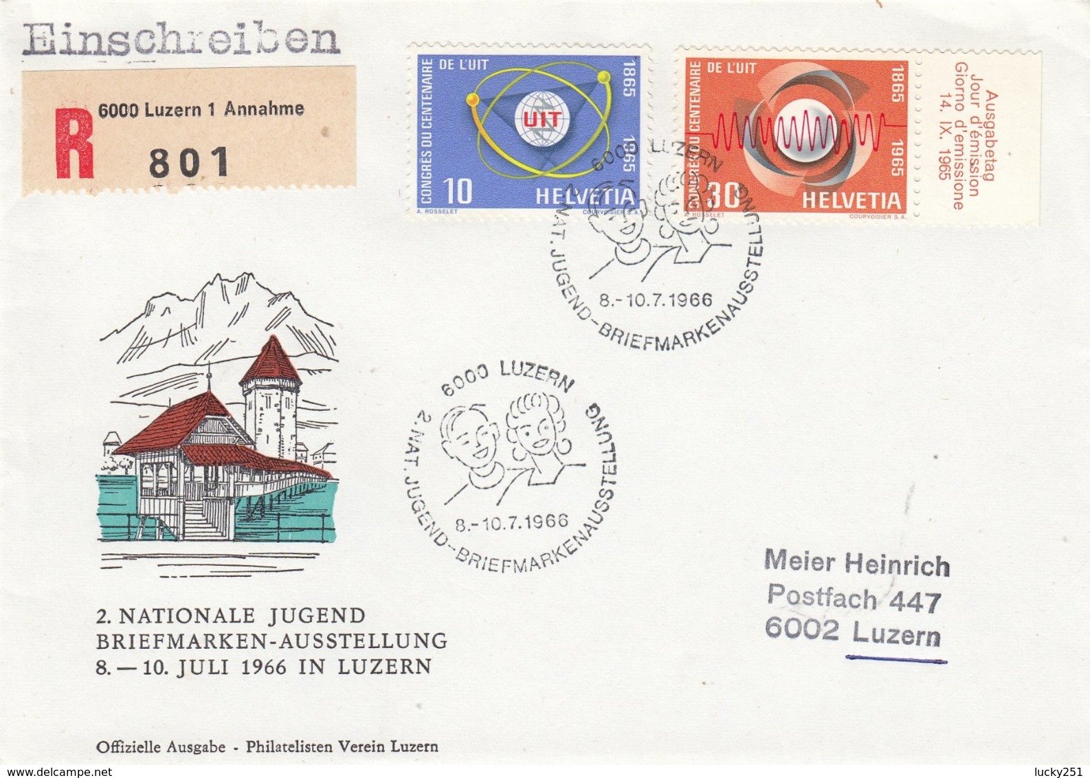 Suisse - Lettre S/UIT - DU 10/07/1966 - Briefe U. Dokumente