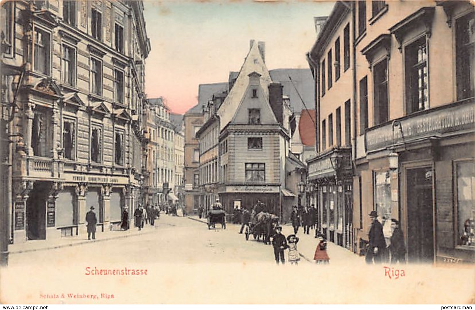 Latvia - RIGA - Scheunenstrasse - Publ. Schatz U. Weinberg. - Lettonie