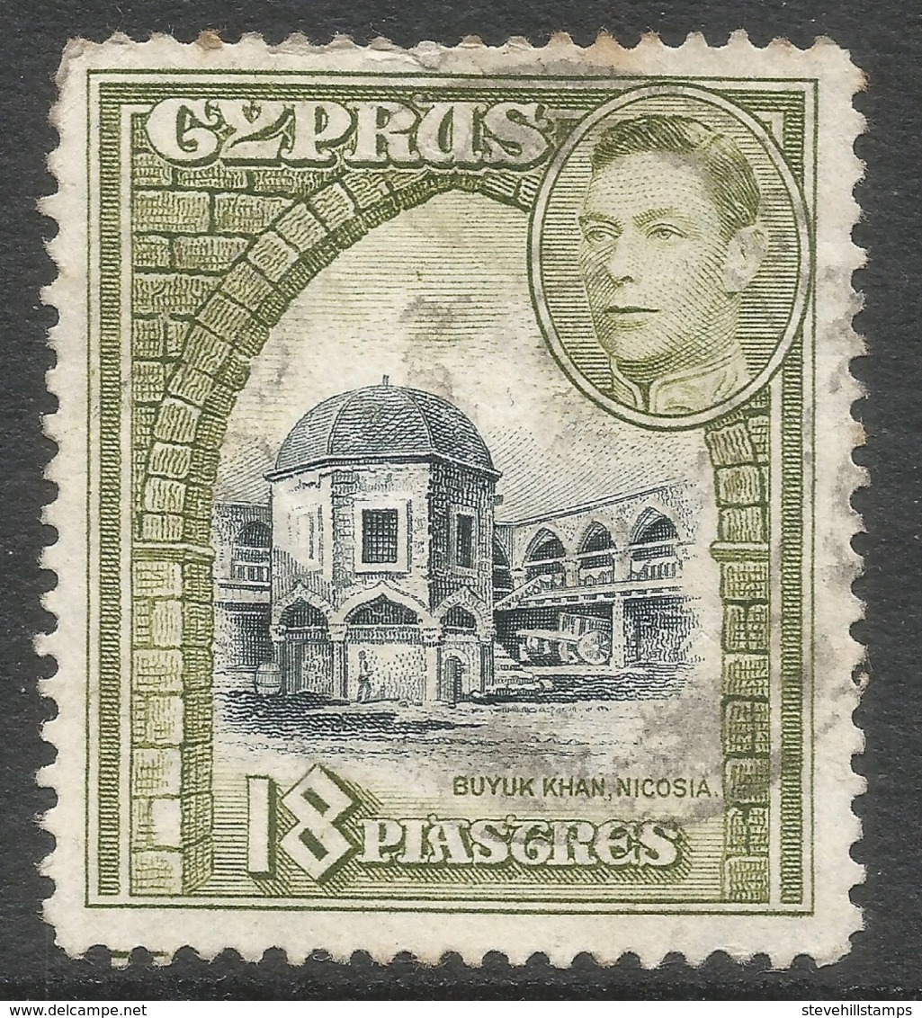 Cyprus. 1938-51 KGVI. 18pa Used. SG 160 - Cyprus (...-1960)