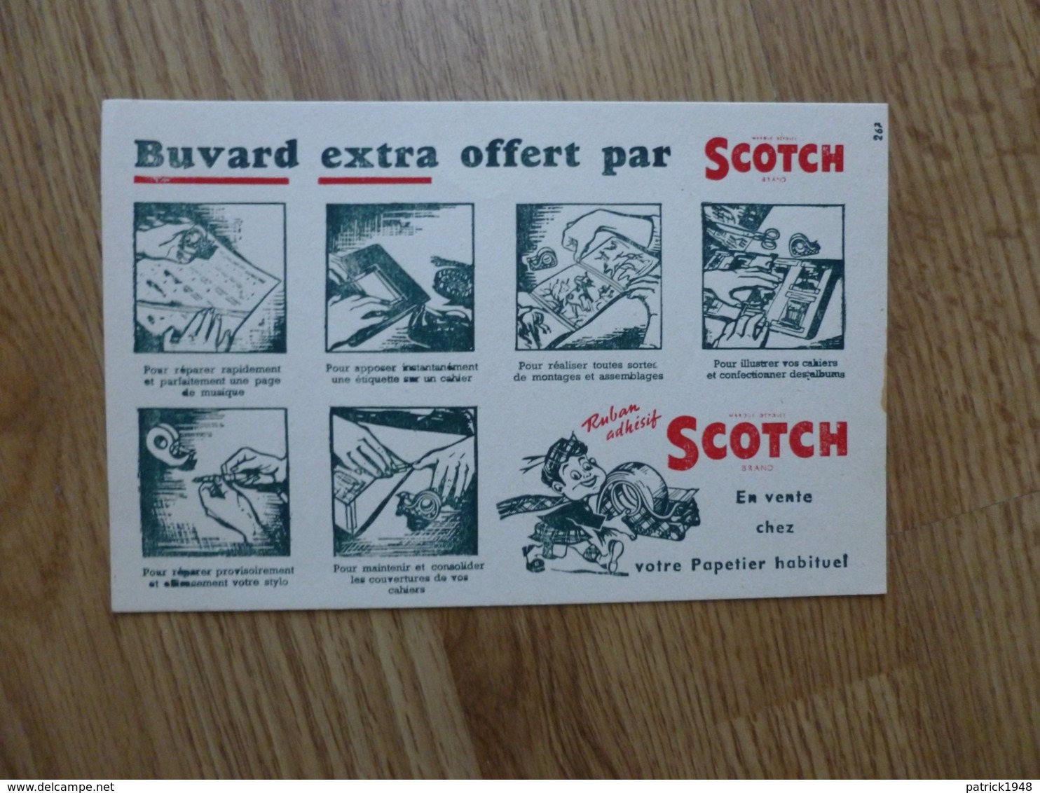 BUVARD EXTRA OFFERT PAR SCOTCH - Papeterie