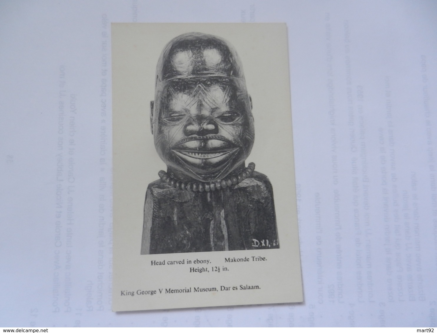 DAR ES SALAAM  KING GEORGE V MUSEUM MAKONDE TRIBE - Tansania