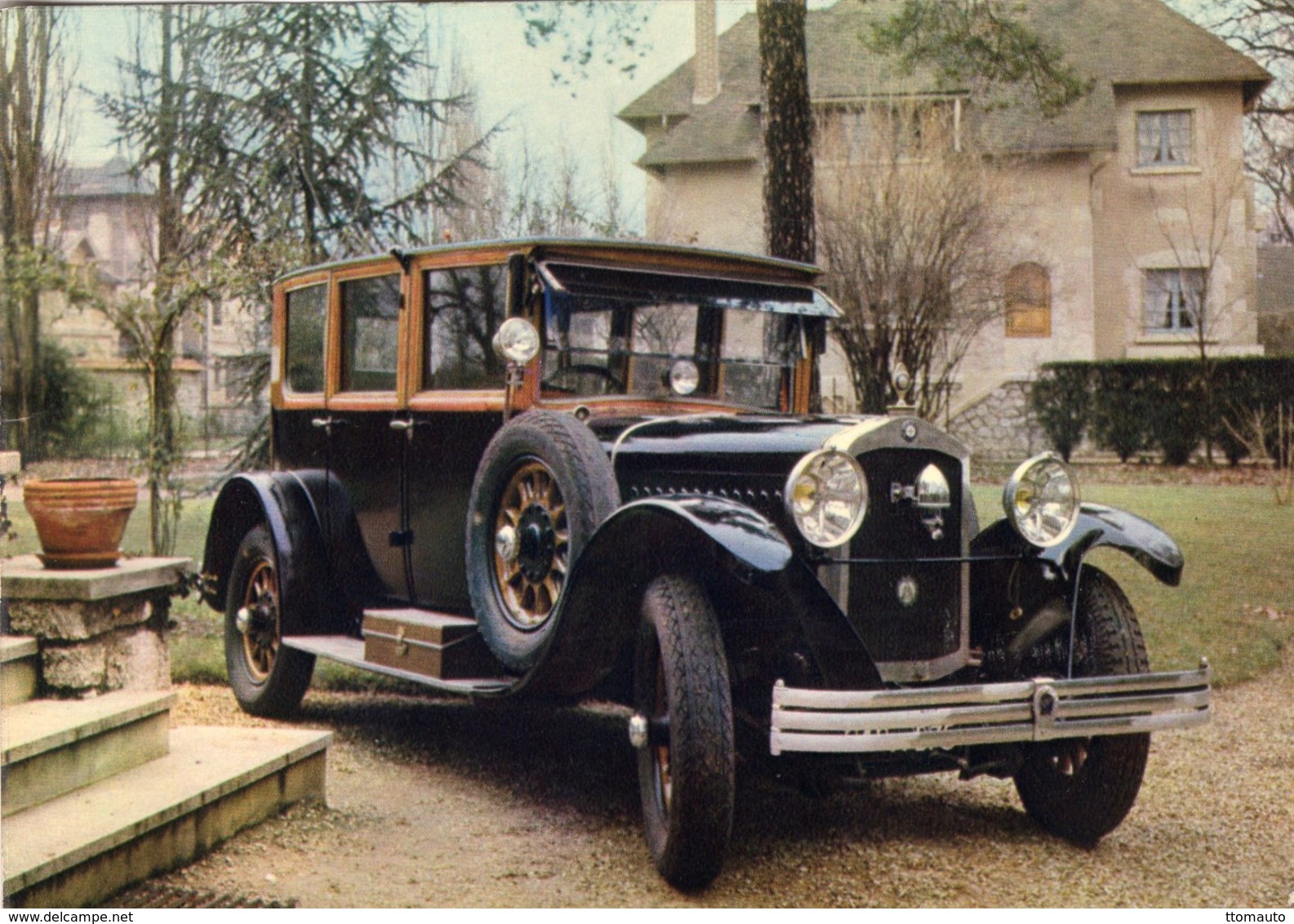 De Dion Bouton IW Limousine De Voyage  - 1927 -  Publicité Trophires Carte Postale - Passenger Cars