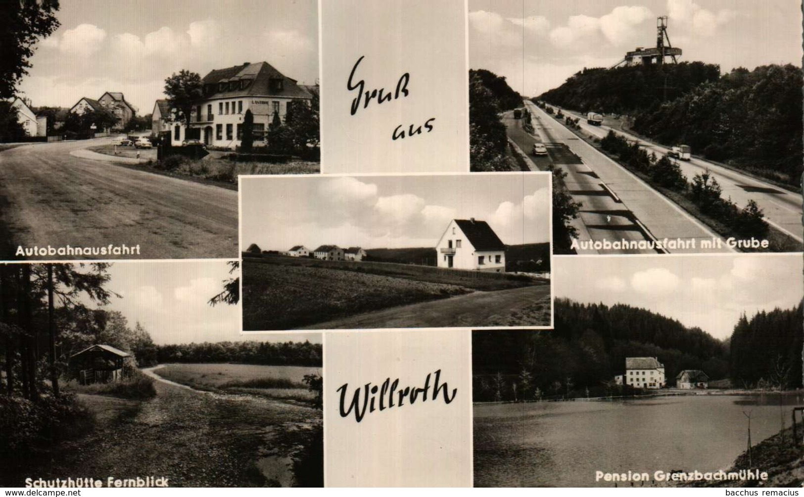 Gruss Aus WILLROTH/WESTERWALD  Heinrich Schneider, Lebensmittel, Willrotherhöhe über Neuwied - Betzdorf
