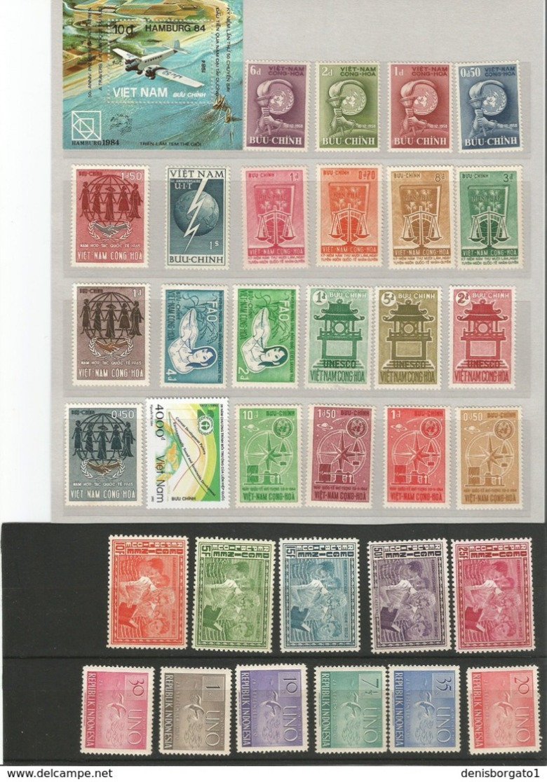 francobolli tanti da tutto il mondo e epoche francobolli e foglietti