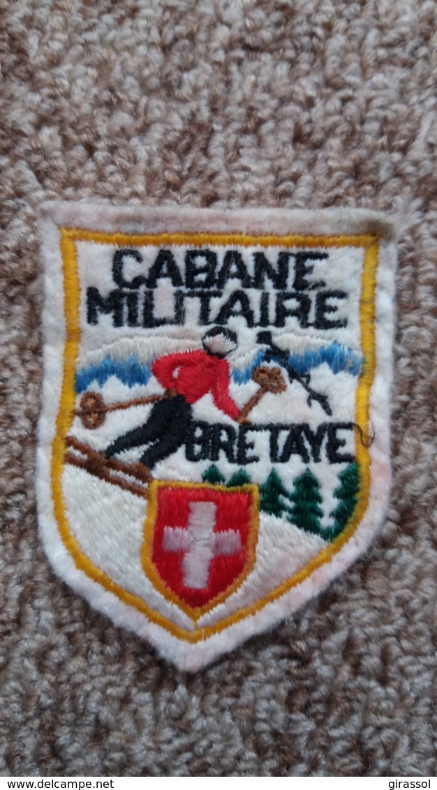 ECUSSON TISSU BRETAYE CABANE MILITAIRE  ARMOIRIES BLASON SAVOIE VOIR AUTRES MODELES DANS MA BOUTIQUE ET CELLE ULTIMA31 - Ecussons Tissu