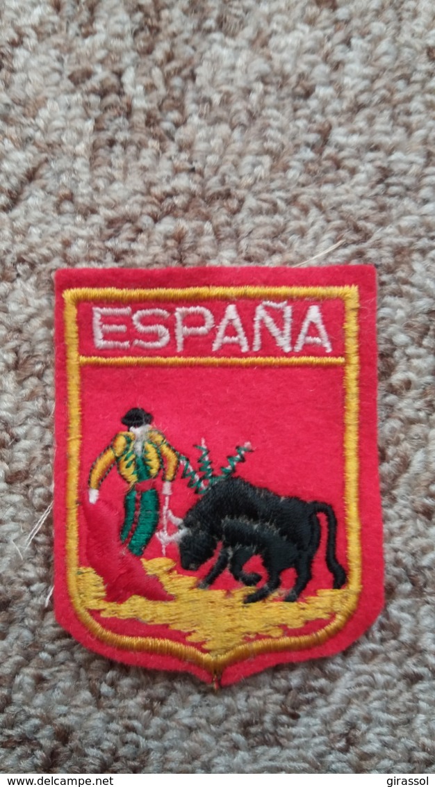 ECUSSON TISSU ESPANA ESPAGNE CORRIDA TAUREAU TOREADOR PASSE   VOIR AUTRES MODELES DANS MA BOUTIQUE ET CELLE ULTIMA31 - Ecussons Tissu