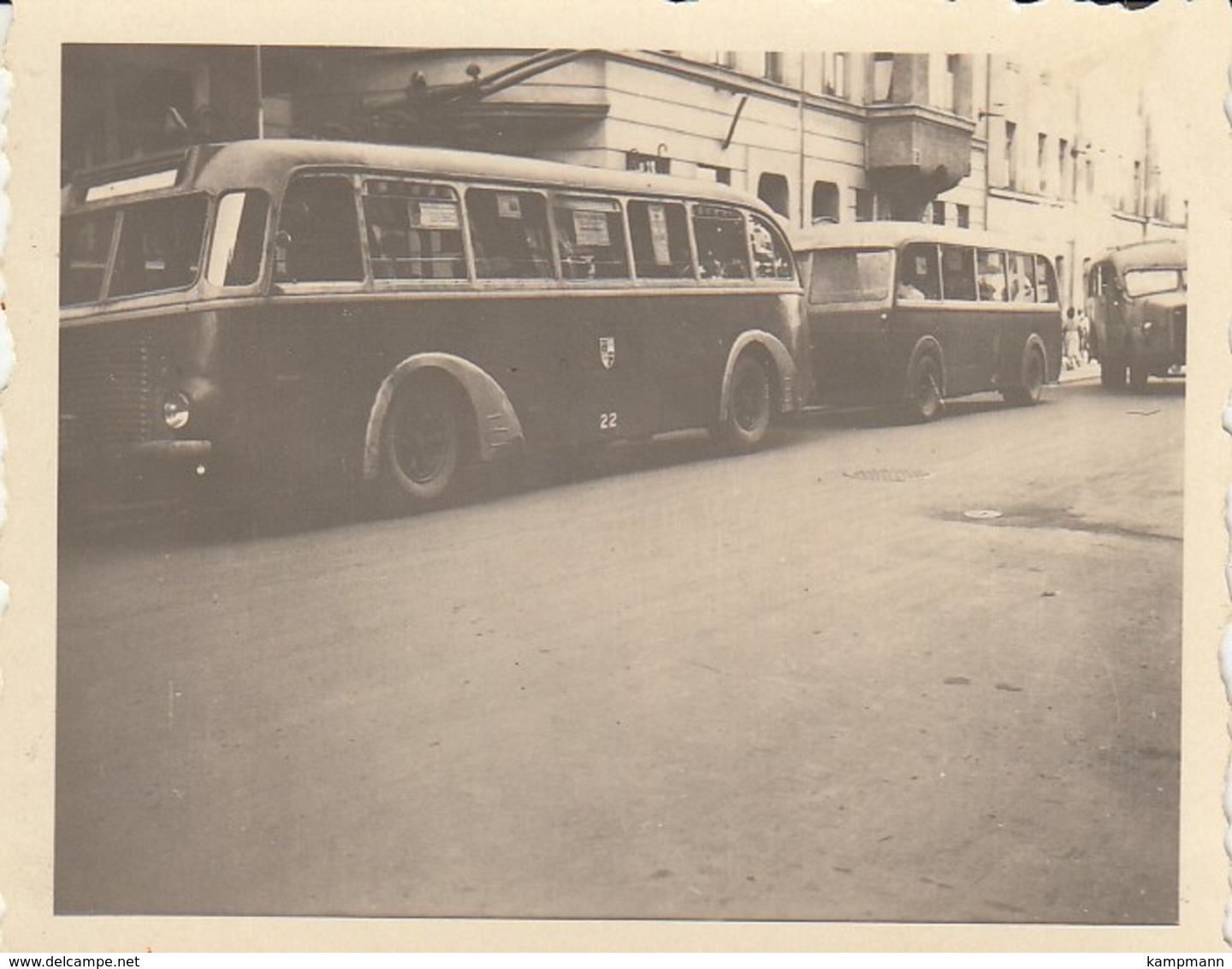 Trolleybus Mit Anhänger,Zwickau,Foto ~ 6x6 Cm, Ungelaufen - Bus & Autocars