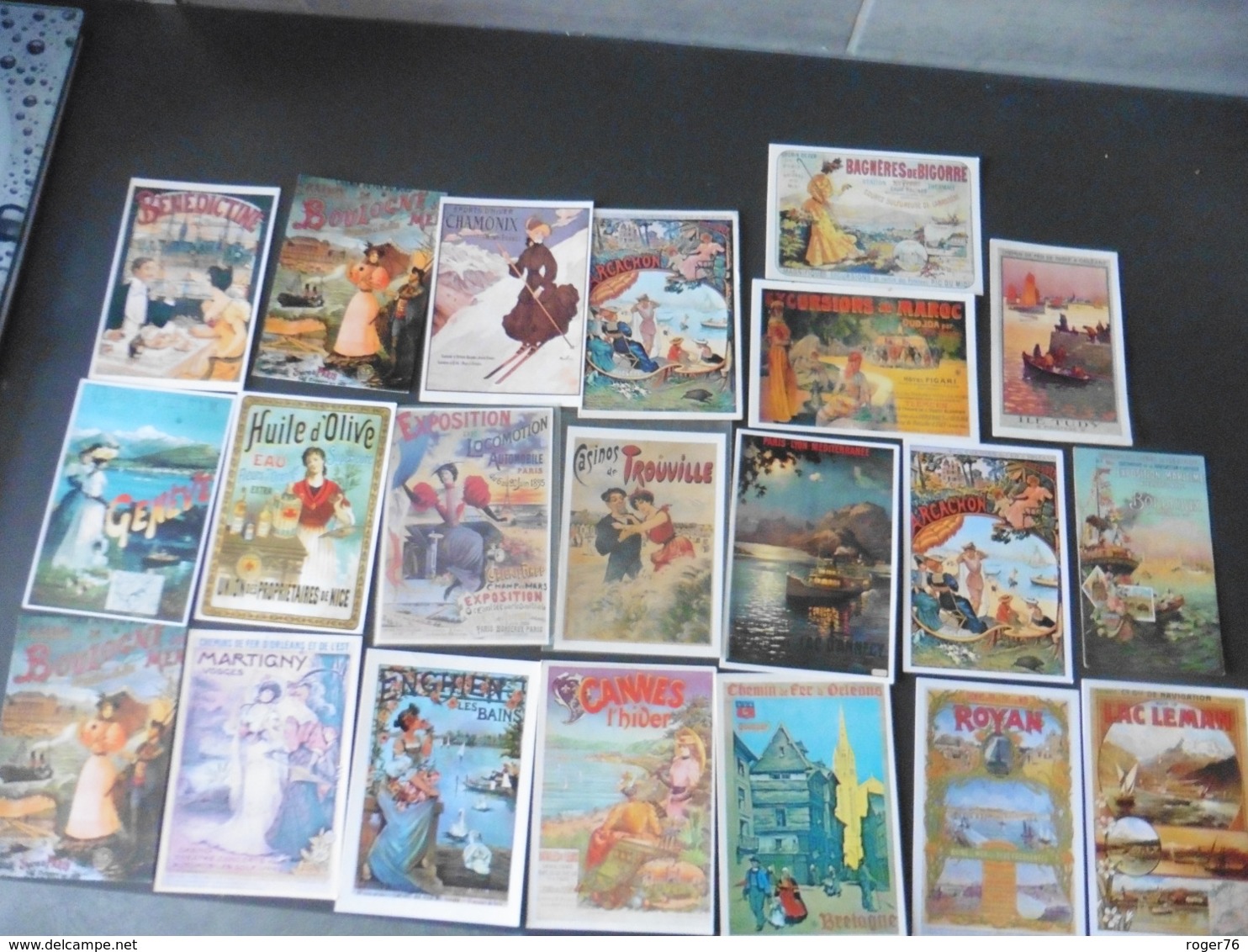 LOT  DE  42   CARTES  POSTALES   D AFFICHES  ANCIENNES - 5 - 99 Cartes