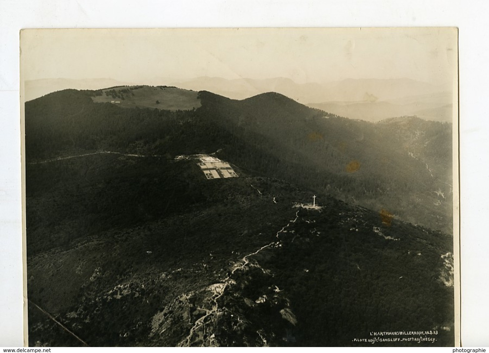 France Armée Panorama Hartmannswillerkopf Gangloff Hegly Ancienne Photo Aérienne 1933 - Plaatsen