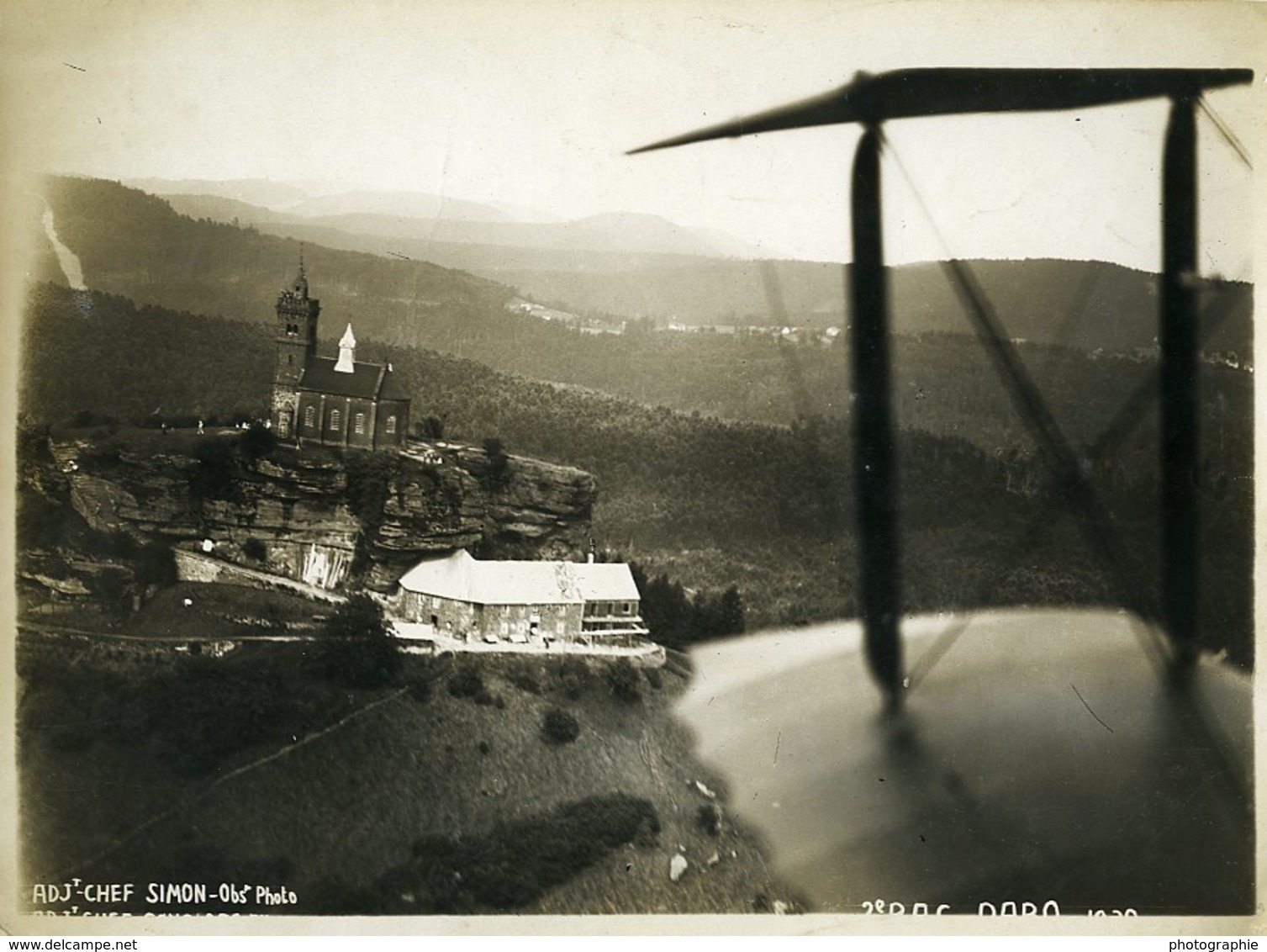 France Alsace Armée Panorama Dabo Le Rocher Ancienne Photo Aérienne 1930 - Plaatsen