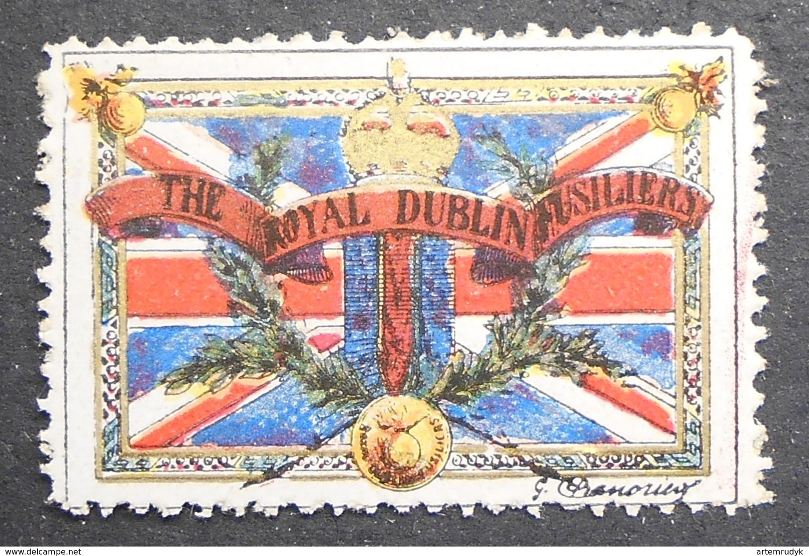 Great Britain 1916 Military Vignette The Royal Dublin Fusiliers - Cinderellas