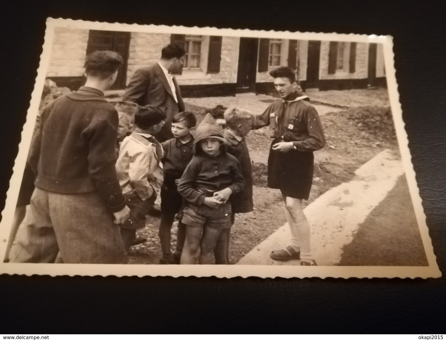 JEUNE CONTRÔLEUR DE BUS OU TRAMWAY ? À JAMBES NAMUR  UNE PHOTO + SCOUTS CAMP À CERFONTAINE 4 PHOTOS + 2 CARTES POSTALES