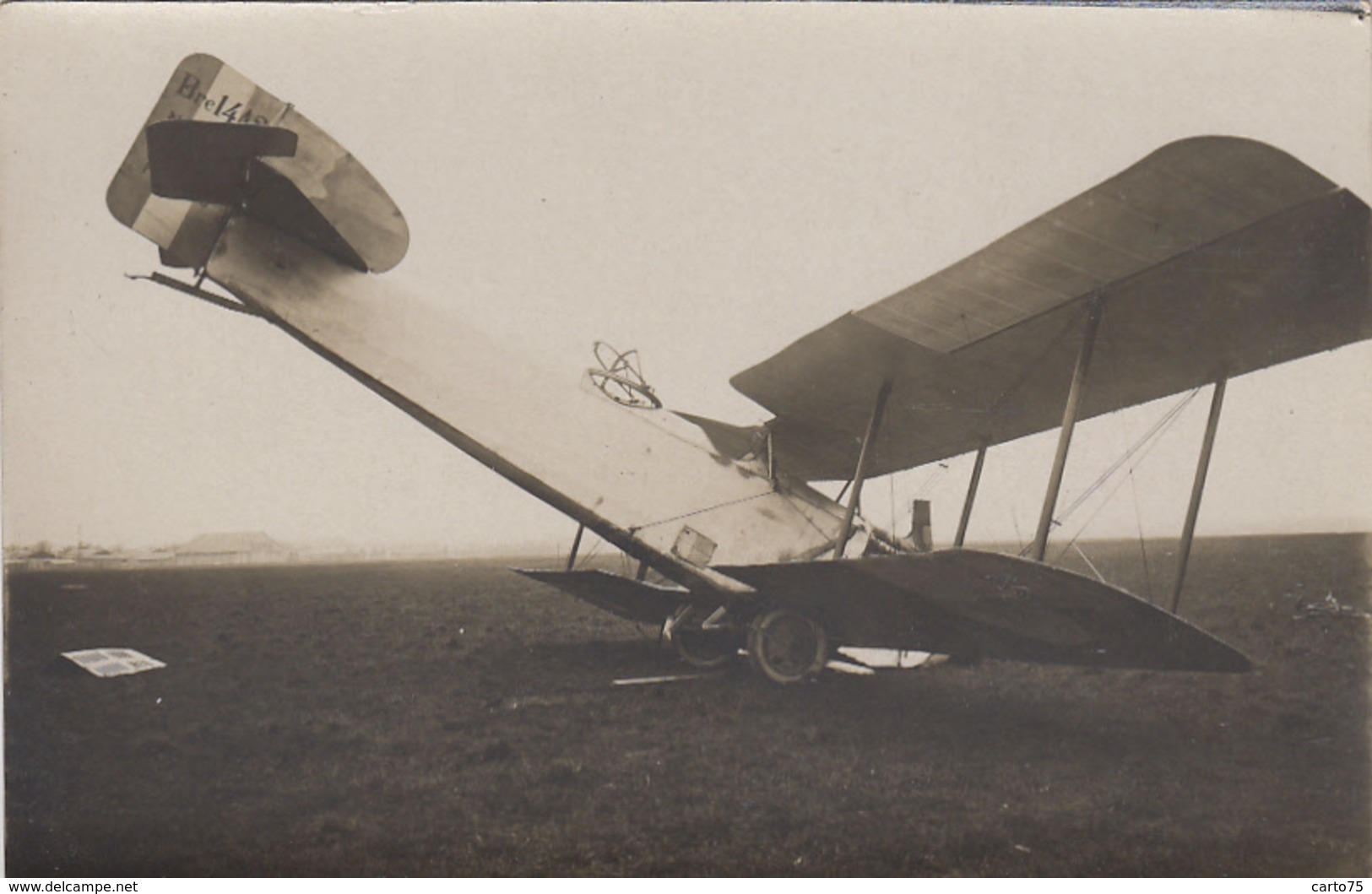 Aviation - Carte-Photo - Accident Capotage Avion Bréguet - Commandant Delafond - 10 Avril 1922 - 1919-1938: Between Wars