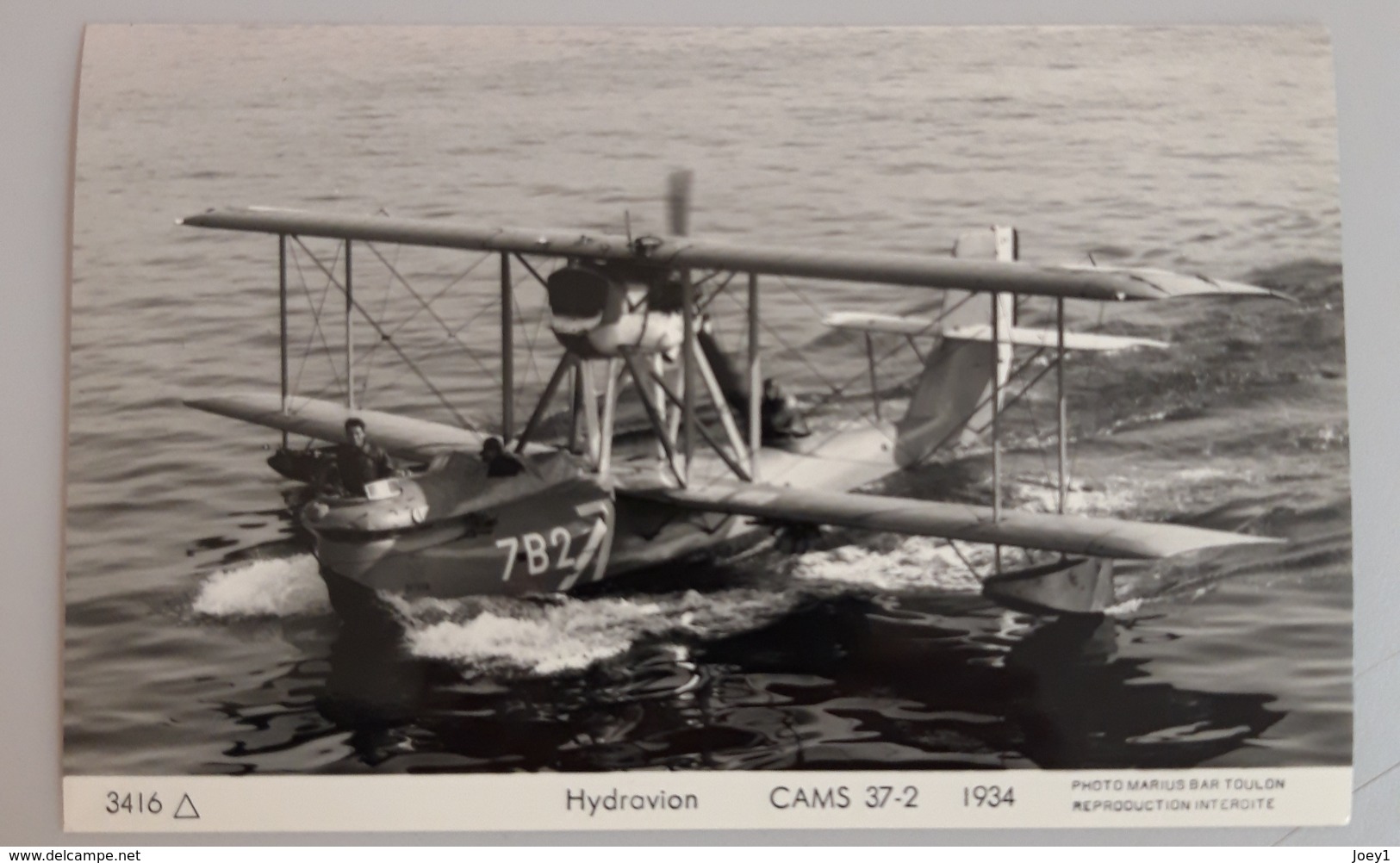 Carte Photo Marius Bar Hydravion Cams 37 2 - Luftfahrt