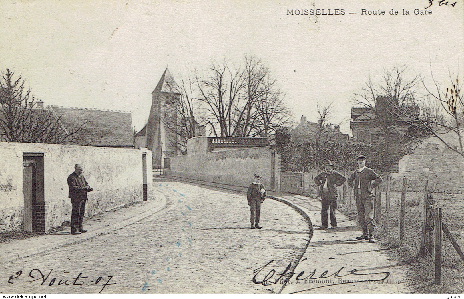 95 Moisselles Route De La Gare Du Chemin De Fer Animation - Moisselles