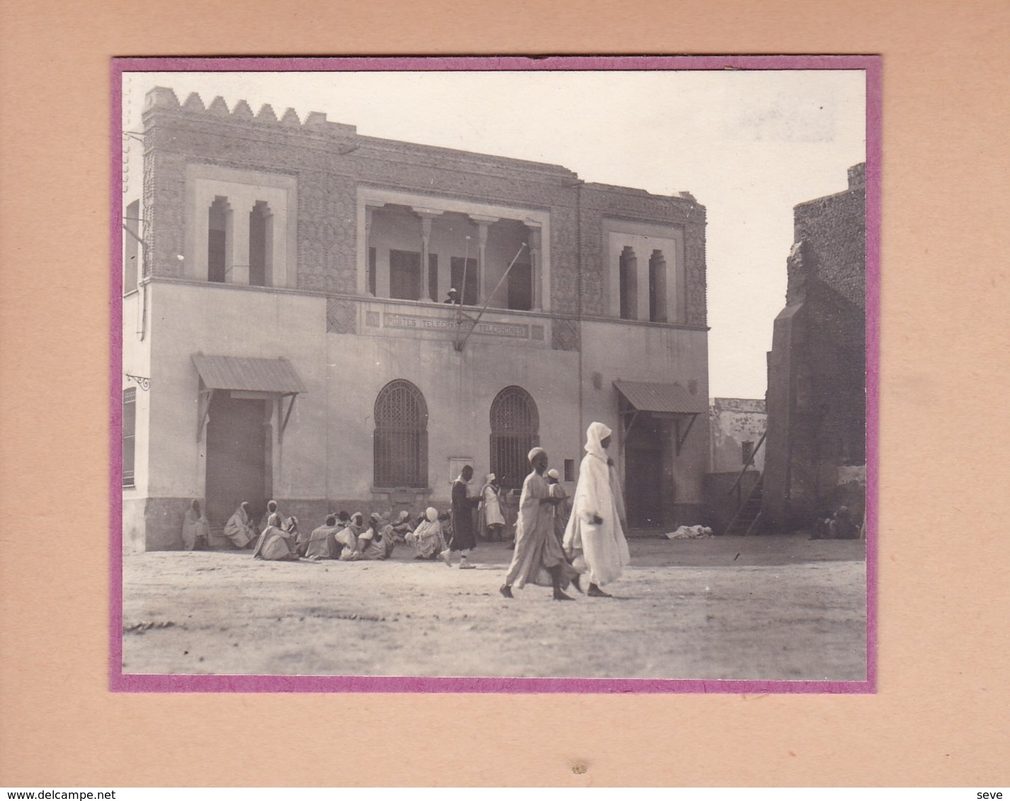 TOZEUR Tunisie Le Bureau De Poste PTT Télégraphe Téléphone Septembre 1923  Photo Amateur Format Environ 5 X 3,5 Cm - Lieux