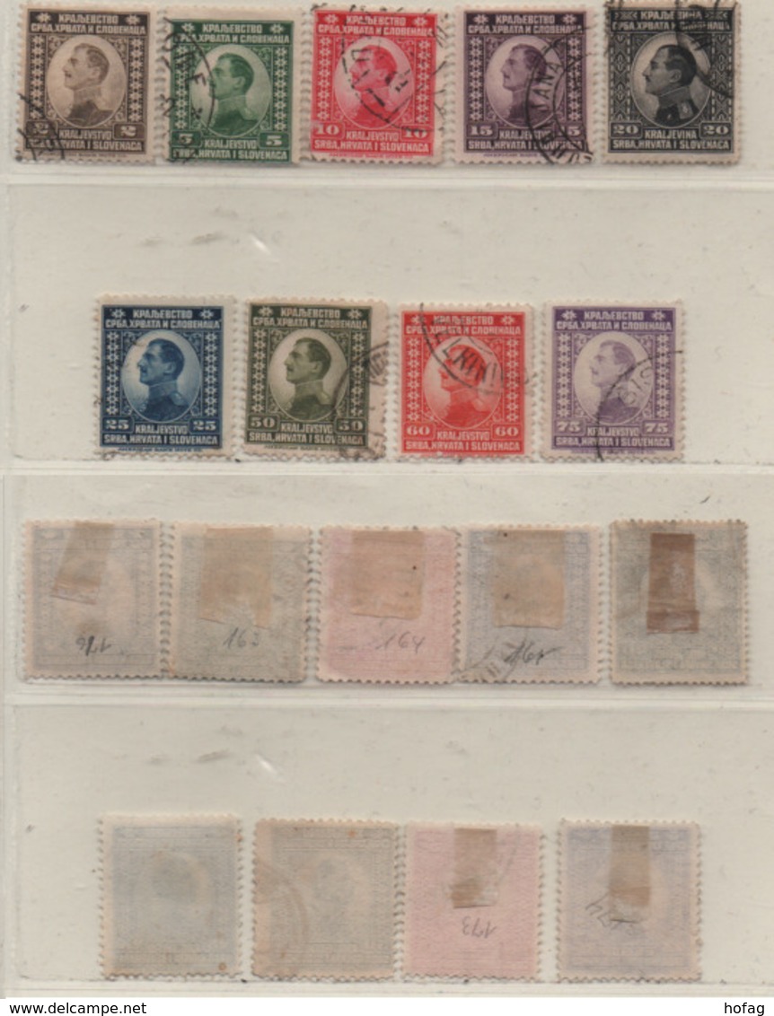 Jugoslawien 1921 Kronprinz Alexander MiNr.: 145-153 Gestempelt Yugoslavia Used - Used Stamps