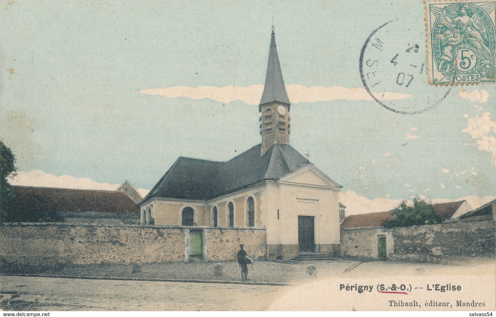 94) Périgny : Eglise (1907) - Perigny