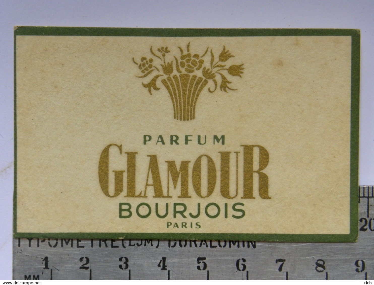 Carte Parfumée Parfum - Parfum GLAMOUR - BOURJOIS PARIS - Zonder Classificatie