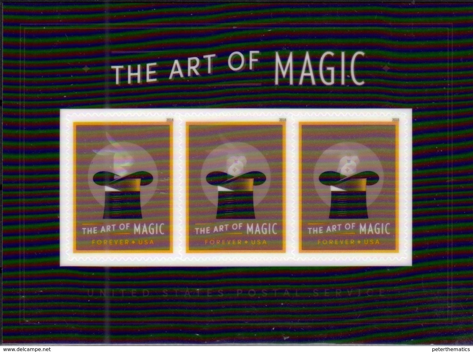 USA , 2018, MNH,  ART, MAGIC, RABBITS,LENTICULAR S/SHEET - Autres & Non Classés