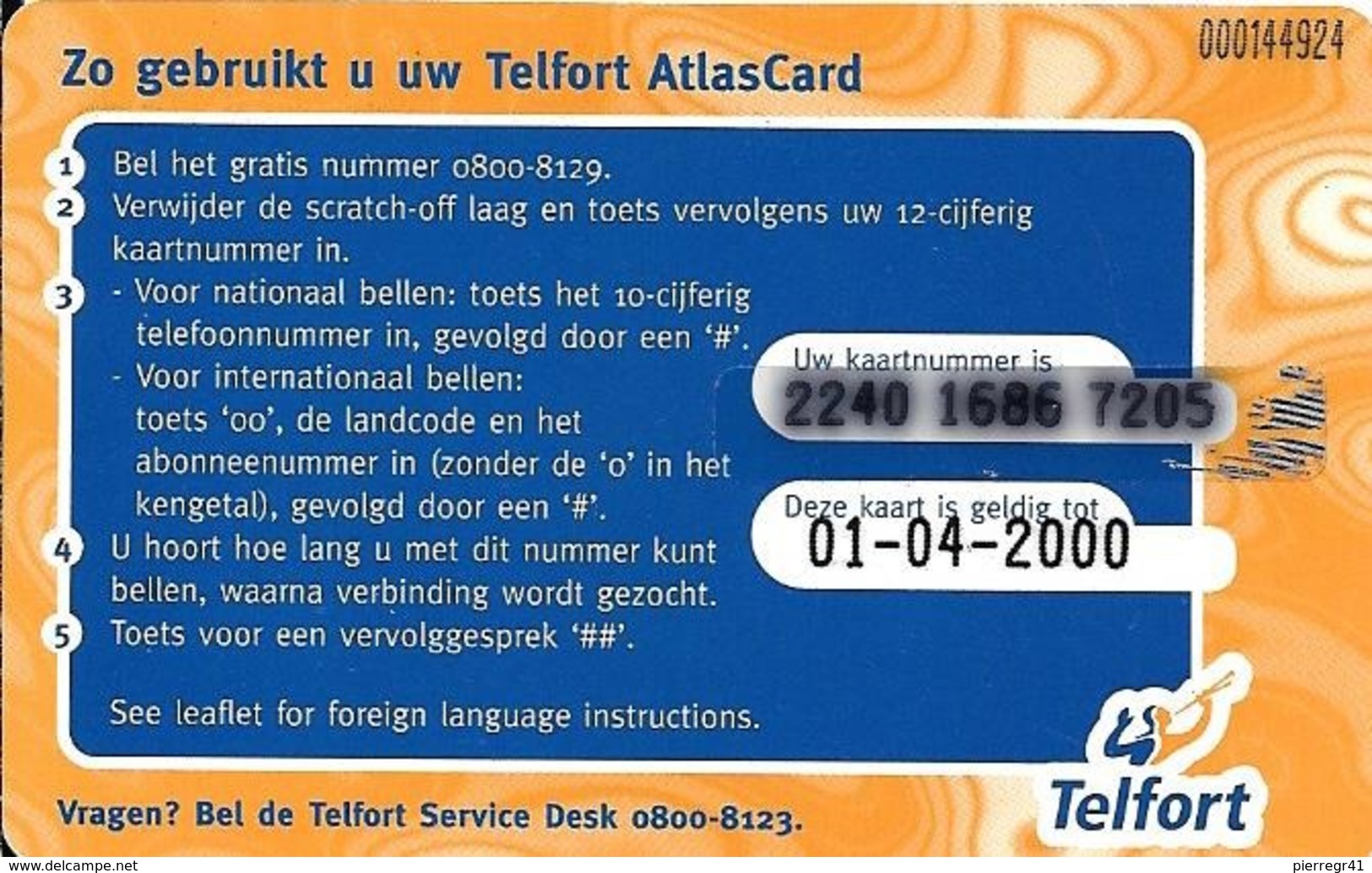 CARTE-PREPAYEE-SUEDE-TELFORT-TLASCARD-10U-Plastic Epais--TBE-RARE - Zweden