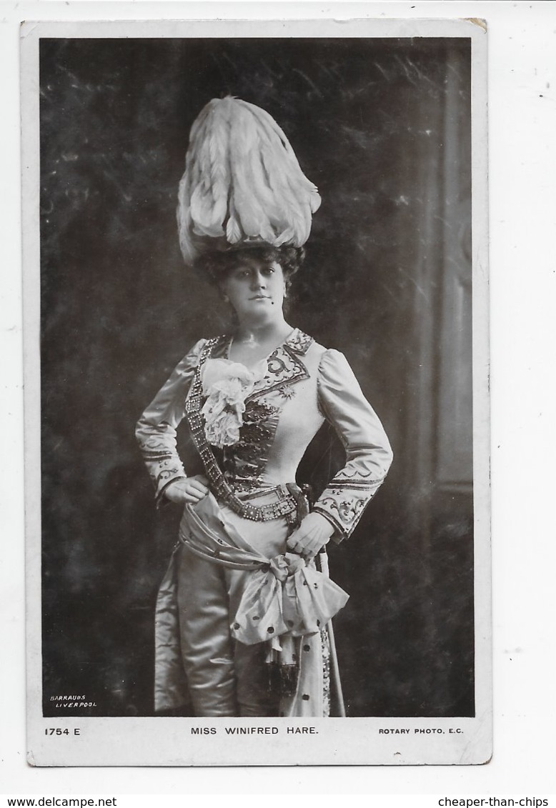 Miss Winifrid Hare - Rotary Photo 1764 E - Theatre