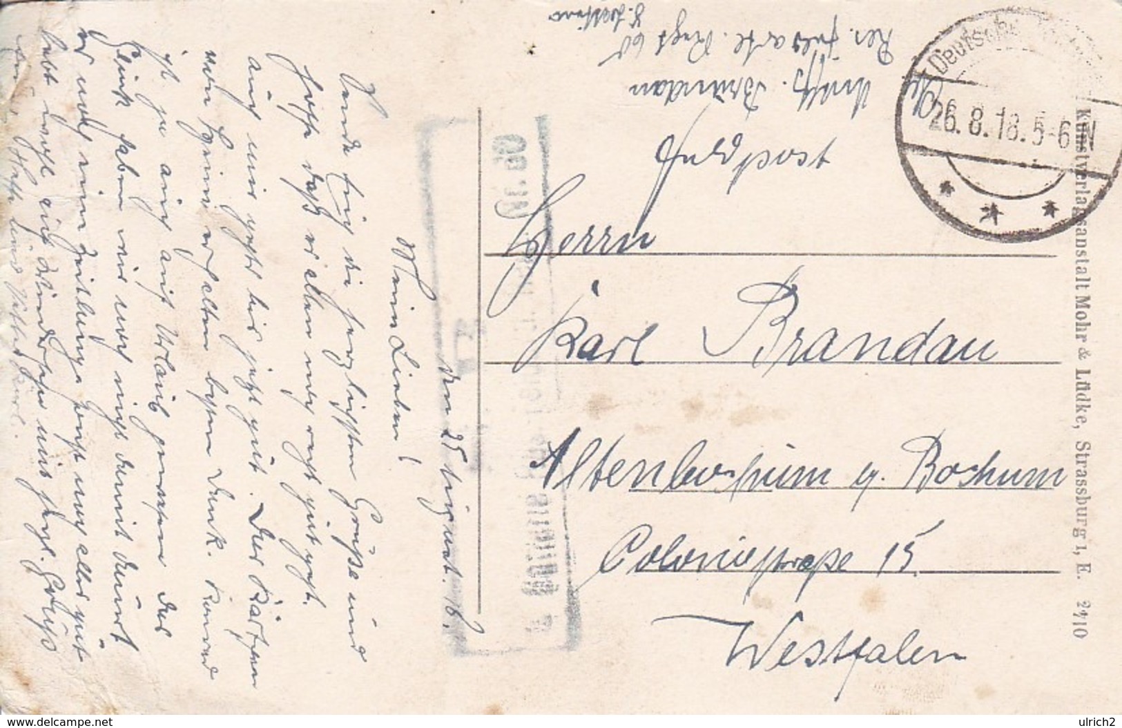 AK Elsässerinnen Und Lothringerin - Feldpost Res. Feldartl. Regt. 60 - 1918 (43679) - Europa