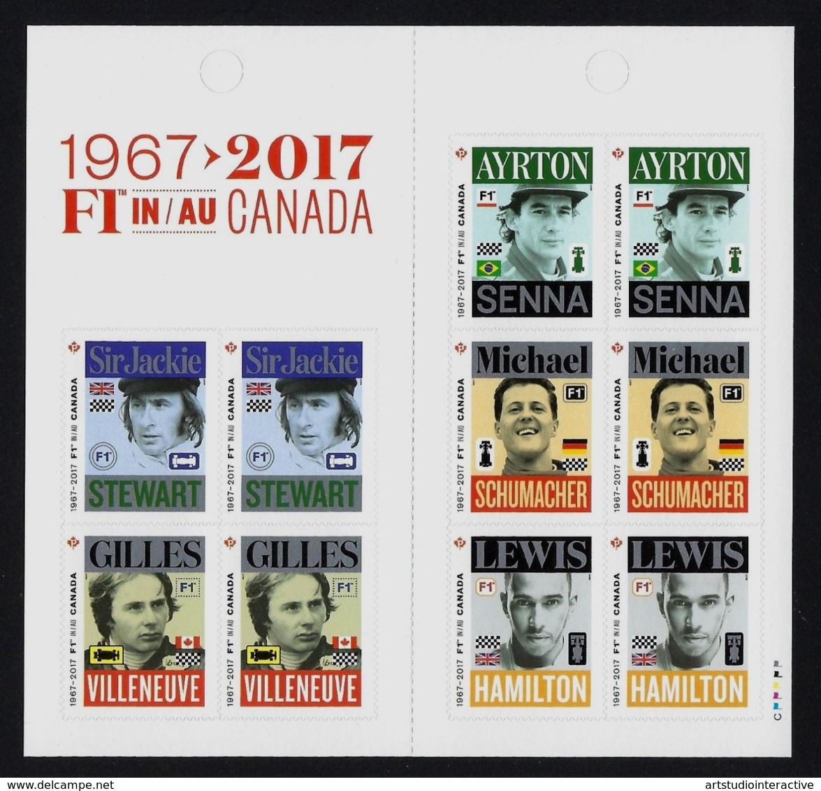 2017 CANADA "F1 IN CANADA / 50° ANNIVERSARIO" LIBRETTO MNH - Nuovi