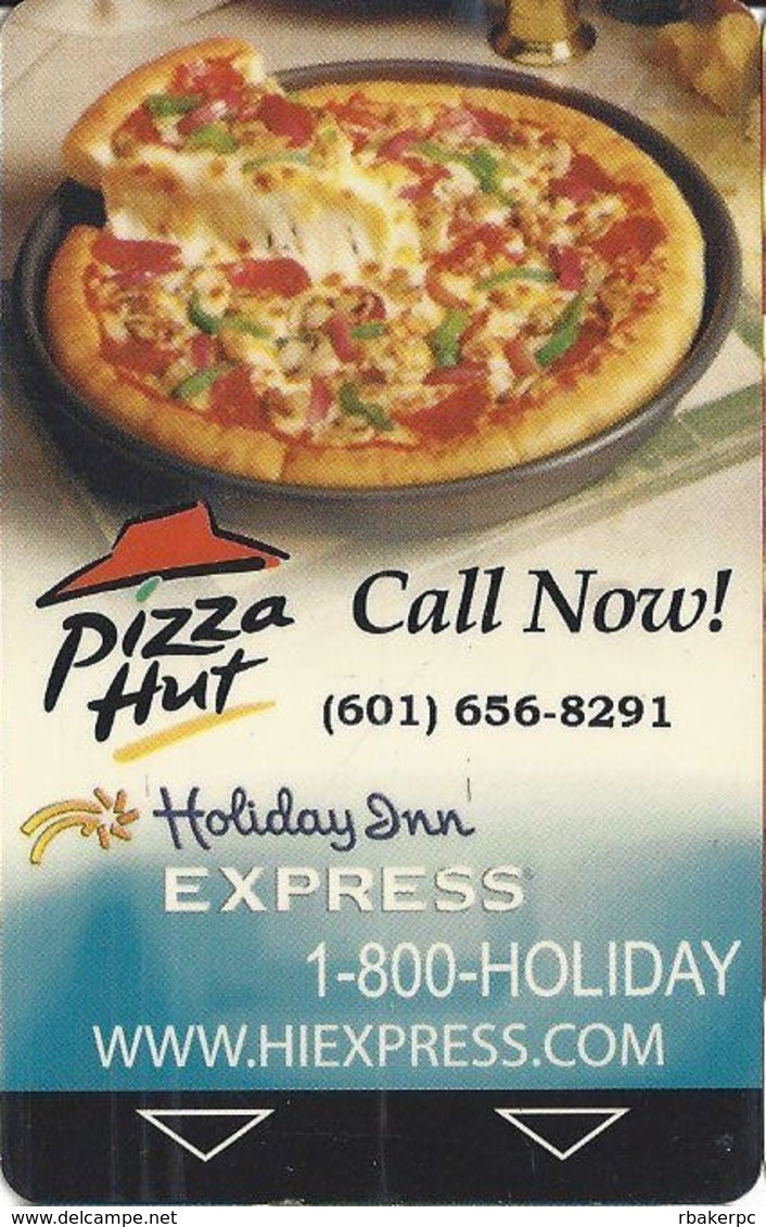 Holiday Inn Express Pizza Type Hotel Room Key Card - Hotel Keycards