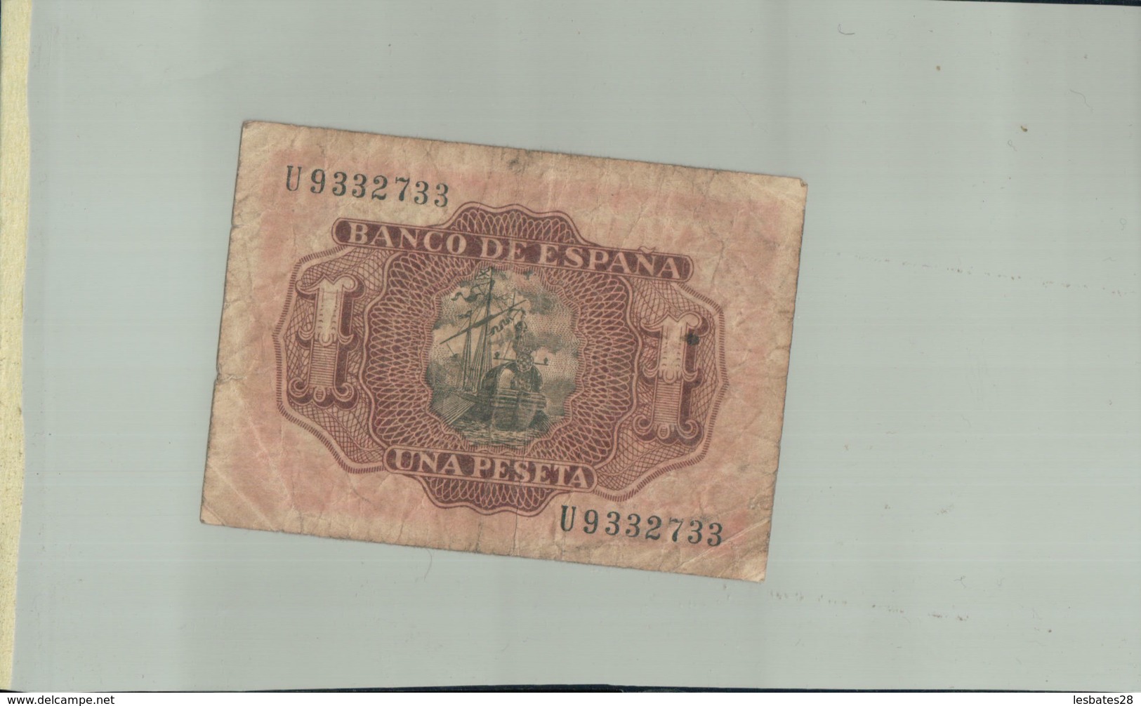 Billet De Banque  BANQUE ESPAGNE  1 Pesetas  1953  Sept 2019  Alb Bil - 1-2 Peseten