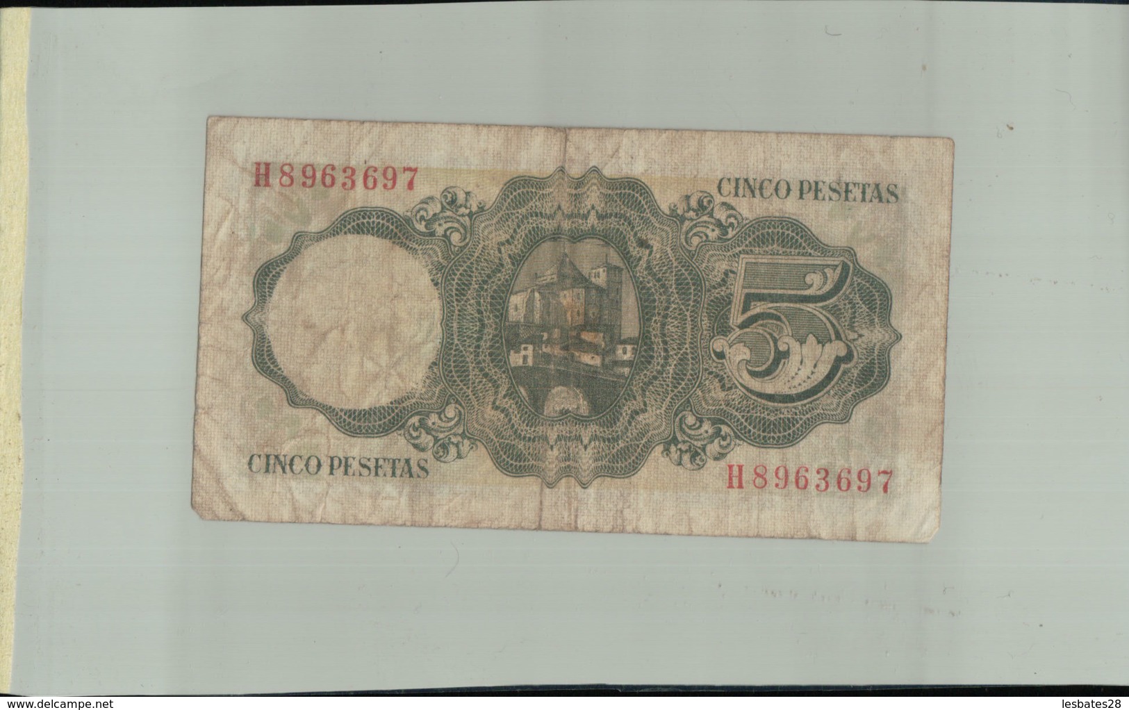 Billet De Banque  BANQUE ESPAGNE  5 Pesetas  1951 Sept 2019  Alb Bil - 5 Peseten