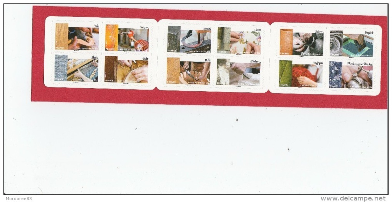 FRANCE 2015 L ART ET LA MATIERE CARNET 12 TIMBRES NEUF NON PLIE - BC1070 - BC 1070 - Commémoratifs