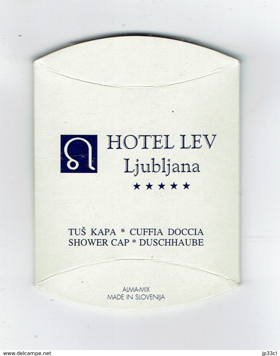 Hotel Lev Ljubljana (Slovenia) Bonnet De Douche Duschhaube Cuffia Doccia (the Shower Cap Is Inside) - Materiale Di Profumeria