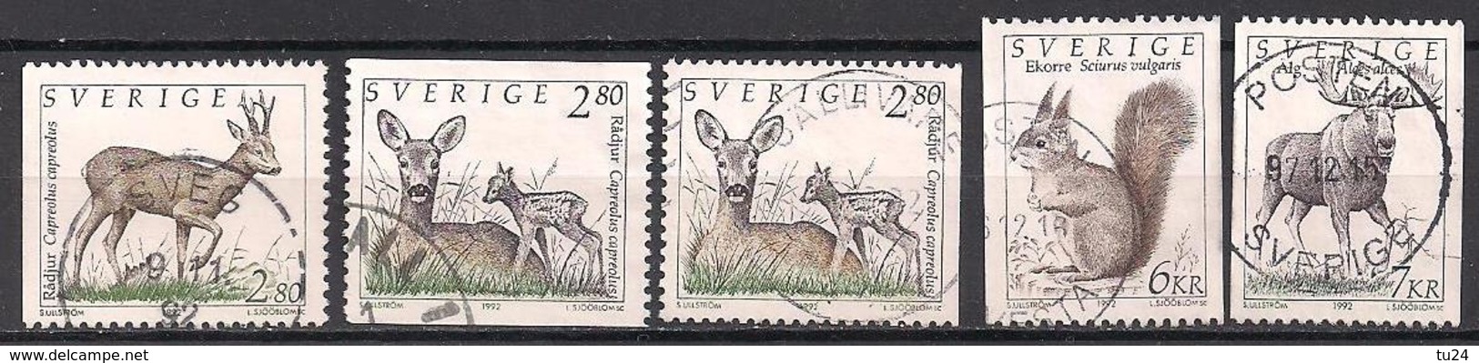 Schweden  (1992)  Mi.Nr. 1700 - 1703  Gest. / Used (12fi07) - Oblitérés